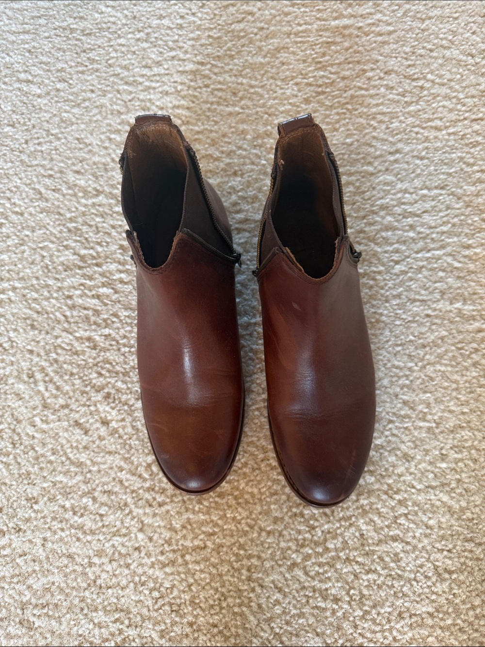 Frye Brown Leather Chelsea Boots